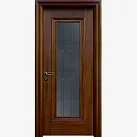 Camlı Ahşap Kapı Modelleri